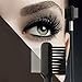 Eyelash Comb and Eyebrow Brush, Angled Eye Brow Brush with Spoolie, G2PLUS 2 PCS Professional Makeup Tools Set for Define Lash & Brow