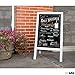 Ilyapa Wooden A-Frame Sign with Eraser & Chalk - 40 x 20 Inches Magnetic Sidewalk Chalkboard – Sturdy Freestanding White Sandwich Board Menu Display for Restaurant, Business Or Wedding