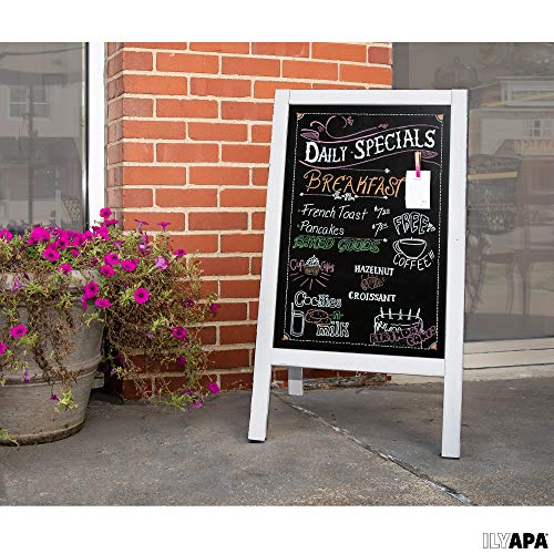 image for Ilyapa Wooden A-Frame Sign with Eraser & Chalk - 40