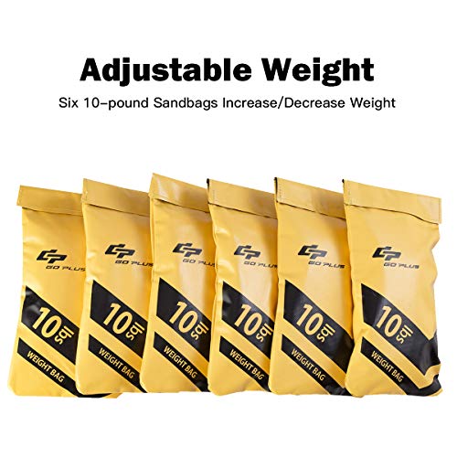 Goplus Workout Fitness Sandbag w/Filler Bag 10 to 60 Lbs Adjustable