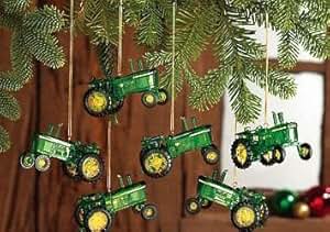 Amazon.com: John Deere Tractor Special Edition Christmas Tree Ornaments ...