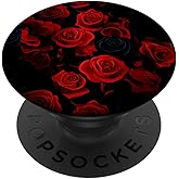 Red Roses Stylish Pattern PopSockets Adhesive PopGrip