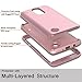 LG K20 Plus Case, LG K20 V Case, LG Grace LTE Case, LG Harmony Case AMENQ 3 in 1 Heavy Duty Absorb Impact Touch Silicone Rubber Smooth PC Protection Cover for LG K10 2017 (Matte Rose)