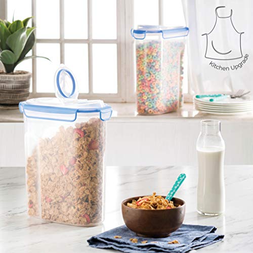 Extra Large Cereal Containers Storage Set [2 Pack,168oz. 21 cup