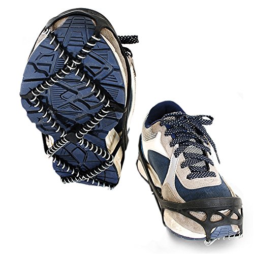 Yiwa Simple Spring Claw Crampons Non-slip Traction Outdoor Cleat Shoes Cover Boots for Ski Ice Snow Hiking Climbing Mountain Expedition - Thumbnail 6