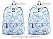 Leaper School Backpack for Teens Girls Geometric Pattern College Bags Blue