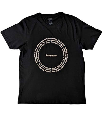 Amazon.com: Paramore Men's Spiral Slim Fit T-Shirt Small Black