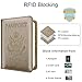 WALNEW RFID Passport Holder Cover Traveling Passport Case (Gold)