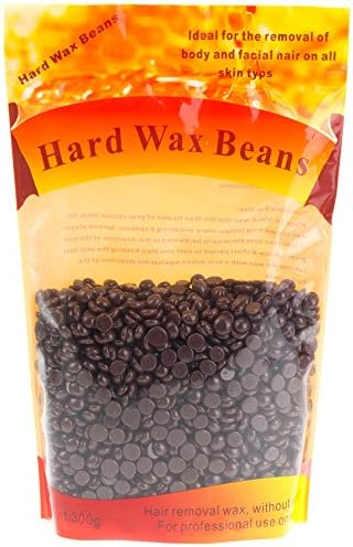 GoodPing Hair Removal Hard Wax Beans for Men Women Full Body Hot Film Pearl Hard Wax 300g (Chocolates)