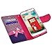 LG OPTIMUS L70 L41C Exceed 2 Realm Pulse Ultimate 2 Case, Magnetic Closure Leather Flip Wallet Case with 2 Card Slots, Cash Compartment and Detachable Wrist Strap for LG Optimus L70 Wallet Case (CHEETAH)