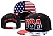 YOXO Hip Pop Collection Edition Letter USA Black Snapback Cap Hat Men Baseball Cap
