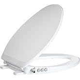 Bidet Toilet Seat – Non-Electric, Self-Cleaning Dual Nozzles for Frontal & Rear Wash, Adjustable Water Pressure, Slow-Close Lid, Fits Elongated Toilets – Hygienic & Eco-Friendly Upgrade (Elongated)