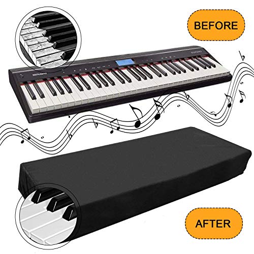 Piano Keyboard Cover, Premium Stretchable Velvet Digital Piano Dust