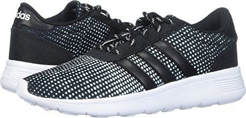 Adidas neo women s lite racer w sneaker, black/black/white, 6 med…