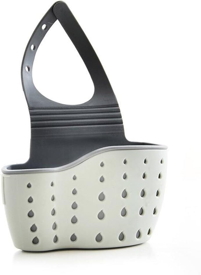 Warmtong Kitchen Portable Hanging Sink Drain Organizer - Double Layer Design - Sink Sponge Holder Sink Soap Caddy