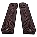 1911 Full Size G10 Grips, Black Screws Included, Mag Release, Ambi Safety Cut, Sunburst Texture, Cool Hand Brand, Red/Black