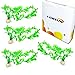 COMSUN 4 Pack Artificial Aquarium Plants, Large Size 10.6 inch Approximate Height, Fish Tank Decorations Home Décor Plastic Green