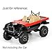 SCX10 II Upgrade Parts,Pack of Two Interior Decoration for 90046 90047 Cherokee Body Car Shell ,Red & Black RC Cralwer Accessories