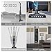 Vacuum Cleaner, Deik 2 in 1 Cordless Vacuum Cleaner, (2nd Gen: Upgraded Motor and Brush) High Power and Long Lasting 22.2V Li-ion Battery, Rechargeable Bagless Stick with Upright Charging Base, Black