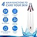 Blackhead Remover Pore Vacuum, BIGSWEET 5 in 1 Rechargeable Blackhead Vacuum Tools Kit with 3 Adjustable Strength, Electric Comedo Suction Device with 5 Blackhead Extractor for Women Men Face Nose