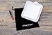 Charmax 7x Magnifying Lighted Makeup Mirror With Bag, Natural LED Lights Bathroom Vanity Mirror, Battery Operated Travel Mirror, Square