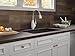 Delta Faucet 9158-SW-DST Fuse, Single Handle Pull-Down Kitchen Faucet, Stainless/White