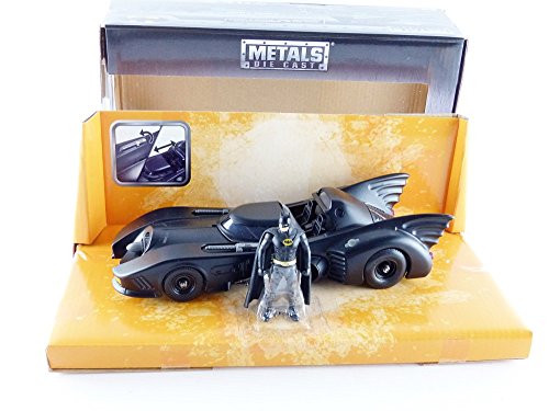 Jada Toys Boys Metals 1:24 1989 Batmobile with Figure