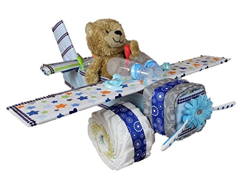 airplane diaper cake
