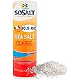 SOSALT DAL MARE DI TRAPANI Coarse Sea Salt, Sun-dried Sicilian Sea Salt on the Salt Flats of Trapani Siciliy , Shaker, 750 gm (26.5 oz) SoSalt, Mediterranean Sea Salt, Sicily, Italy