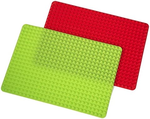 Thanksgiving Turkey Baking Mats and Dog Treat Maker Non-stick Healthy Cooking 16" x 11.5" set of 2 red and green