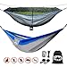 ARAER Portable Double Camping Hammock with Hammock Bug Net, 660 Pounds Capacity, Sturdy Tree Straps, Easy to Setup, Compact, Lightweight for Outdoor Backpacking, Camping, Indoor Garden, Yard