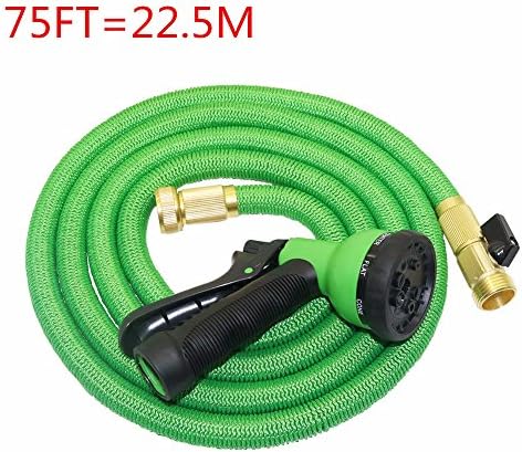 75FT Garden Hose Expandable Magic Flexible Hose, 8 Pattern Spray And High Pressure, Expanding Garden Hose， For Car Water Gardening Watering Plants,Showering Pets,Cleaning Patio,Cleaning Car-Green
