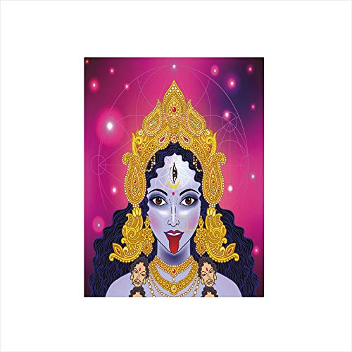 Decorative Privacy Window Film/Ethnic Spiritual Sacred Holy Design Figure Portrait Religion Vitality Ceremonial Decorative/No-Glue Self Static Cling for Home Bedroom Bathroom Kitchen Office Decor Mult