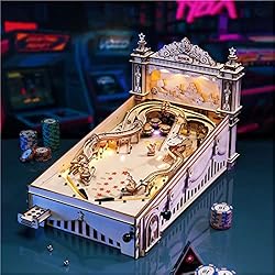 ROKR Miniature Pinball Machine-3D Wooden Puzzles