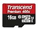 Transcend 16GB MicroSDHC Class 10 UHS-1 Memory Card with Adapter Up to 60MB/s (TS16GUSDU1P)