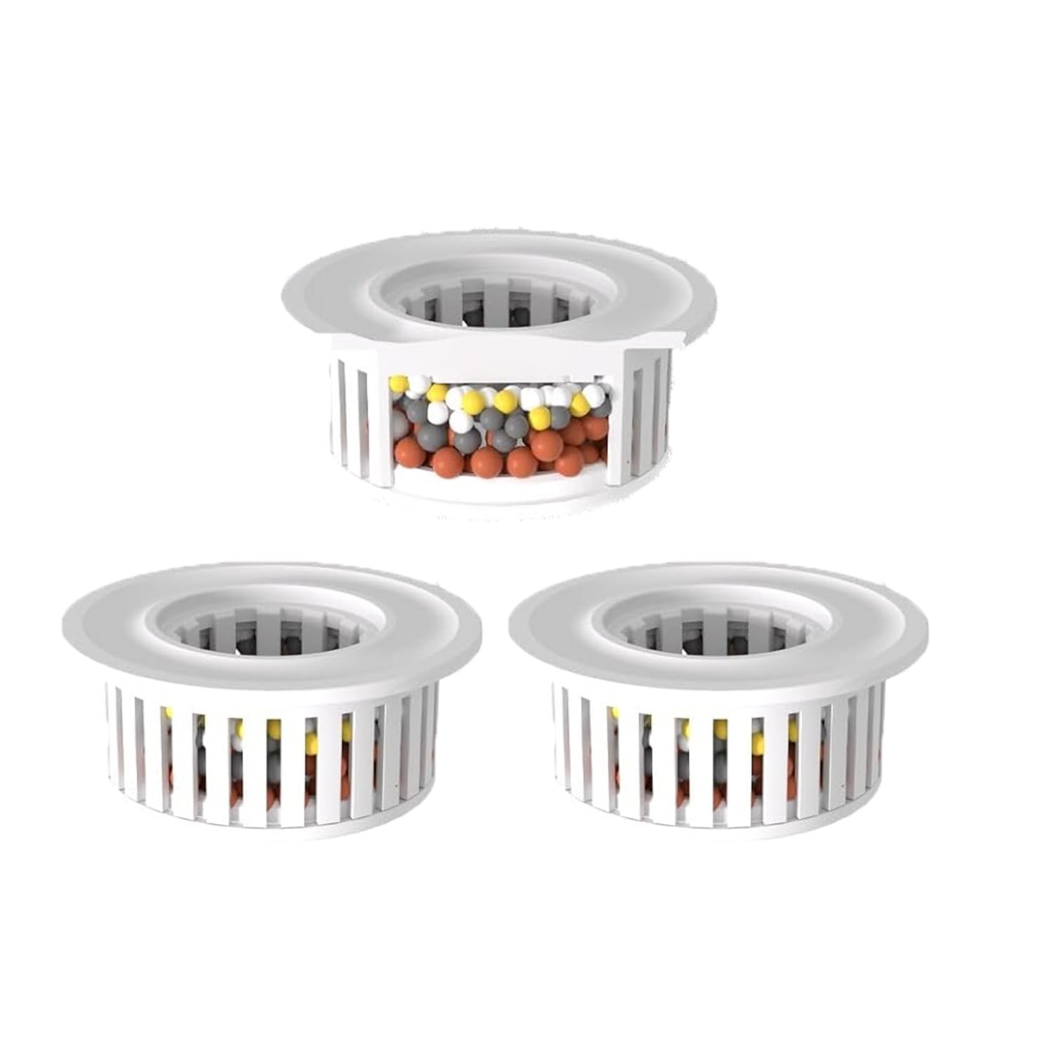 3 Pack Shower Filter Replacement Cartridge, Shower Filter for Hard Water, Only Compatible with GETSHOWERSET 6 Inch Square Rain Shower Head