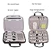 Electronics Organizer Travel Cable Cord Wire Bag Accessories Gadget Gear Storage Hard Cases for 10.5 Inch Tablet (Black)