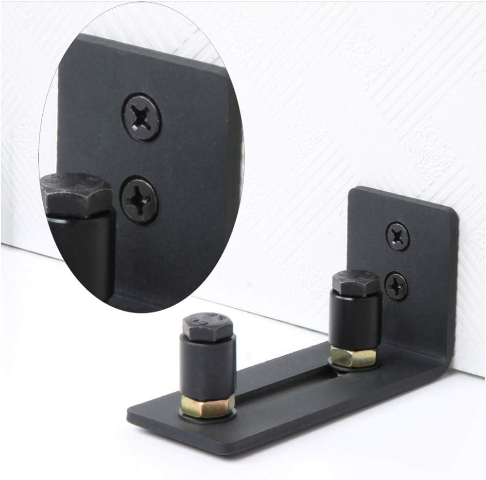 Sliding Barn Door Bottom Adjustable Floor Guide Roller, Black, Super Smoothly and Quietly - Image 4