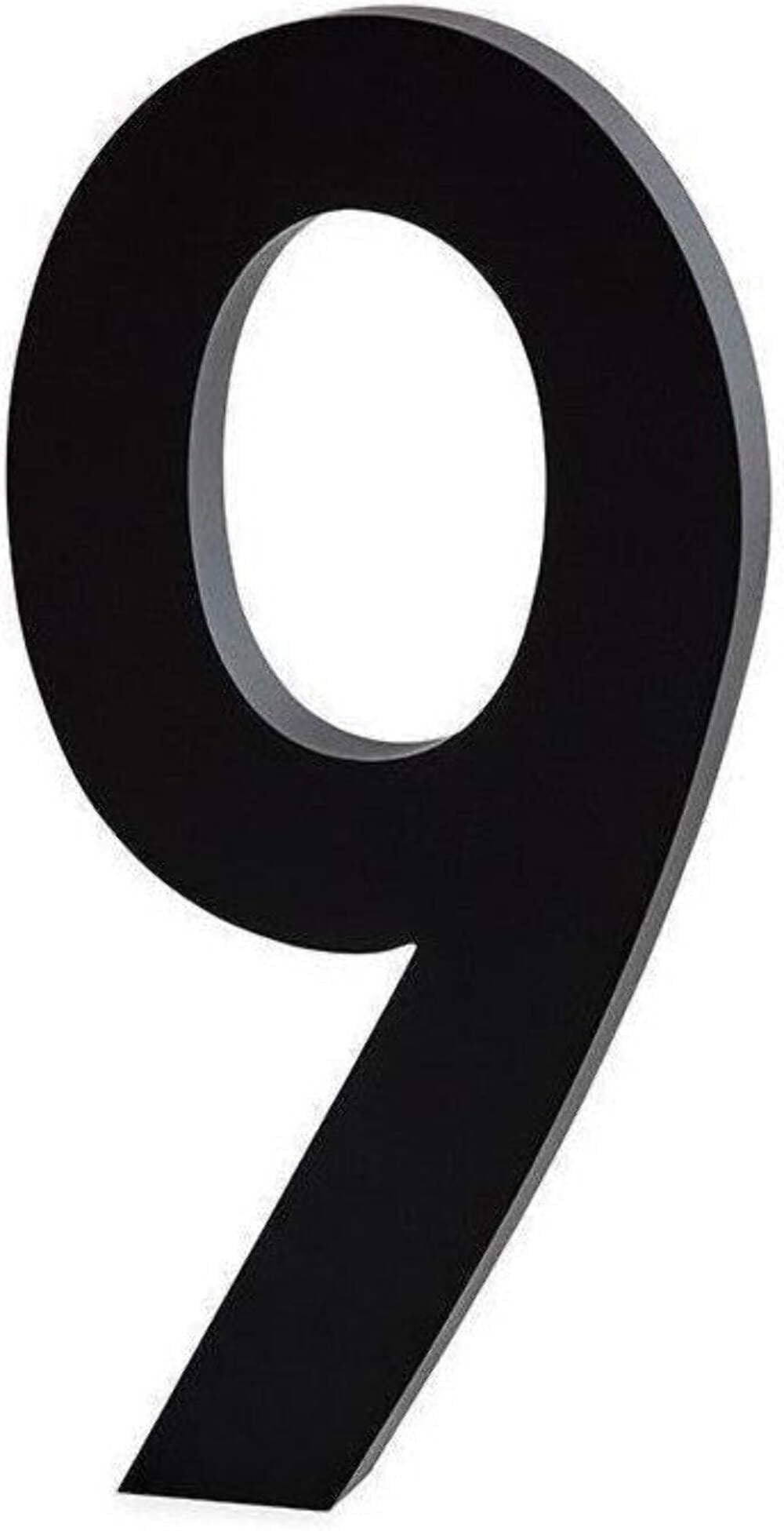 Design Letters Aluminium House Numbers Black (0-9) – Large 10cm, 302030009