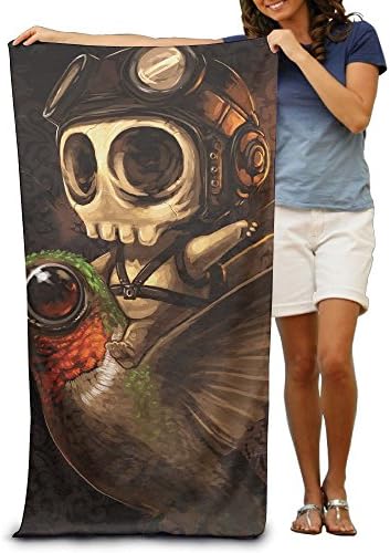 Unisex Bath Towels Skeleton Humming Bird Towel Blanket Maximum Softness And Absorbency For Luxury Hotel &amp; Spa