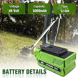 6.0Ah 40 Volt Lithium ion Replacement for