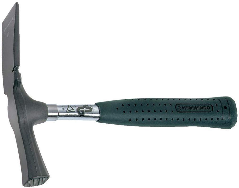 Peddinghaus 5240250000 Mason's Hammer Berlin Form with Steel Tube Handle, Black/Silver