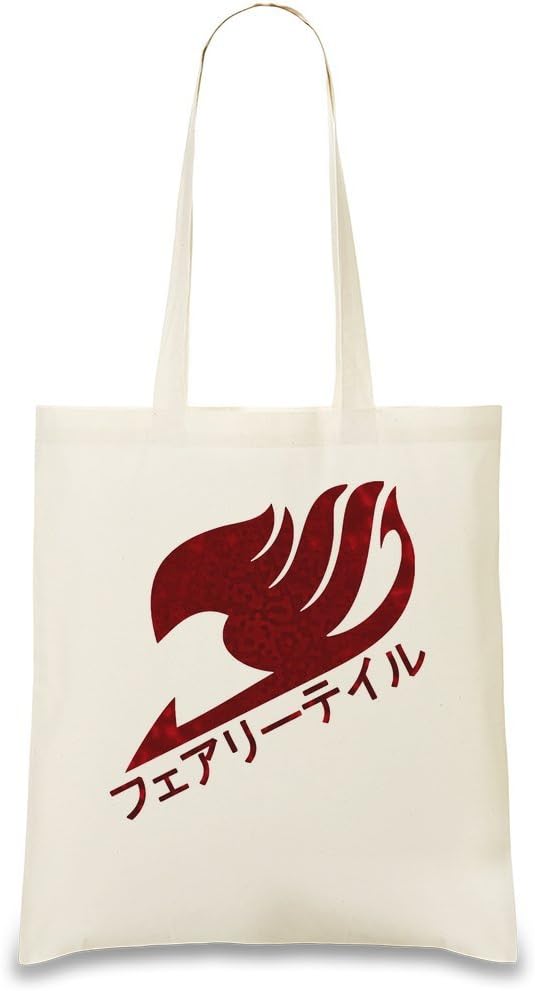 Dragon-Scale Fairy Tail Logo Custom Printed Shopping Tote Bag