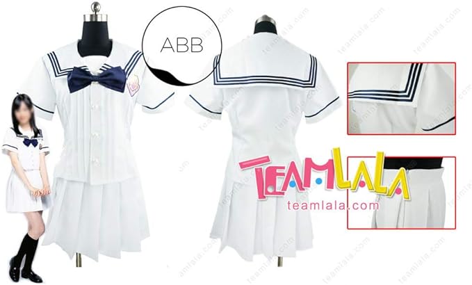 Amazon 乃木坂46 ガールズルール 白 制服 ワンピースタイプ コスチューム コスプレ 衣装 コスプレ 仮装 通販