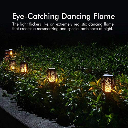 YouOKLight Solar Lights, Waterproof Flickering Flames Torches Lights Outdoor Landscape Decoration Lighting Dusk to Dawn Auto On/Off Security Torch Light for Garden Patio Deck Yard Driveway, 2 Pack - Thumbnail 4