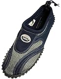 The Wave - Mens Aqua Shoe, Navy, Grey 37136-13D(M)US