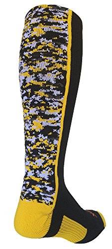 TCK Digital Camo OTC Socks (Black/Gold, Small)