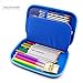 SOOCUTE Cool Baseball Boys Dinosaur Pencil Case - Large Capacity Hardtop Pencil Box With Compartments - Colored Pencil Holder School Supply Organizer For Kids Girls Toddlers Children (Royal Blue)