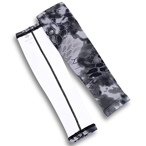JIUSY 1 Paris - Camouflage Elastic Sports Arm Sleeves Cool Sun Block UV Protection Tattoo Cover Arm Warmer for Cycling Motorcycle Bicycle Baseball Basketball Size Medium S-CamoXT-02 - Thumbnail 3