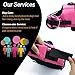 Vivaglory Ripstop Dog Life Jacket, Reflective & Adjustable Preserver Vest with Enhanced Buoyancy & Rescue Handle, Pink, Large